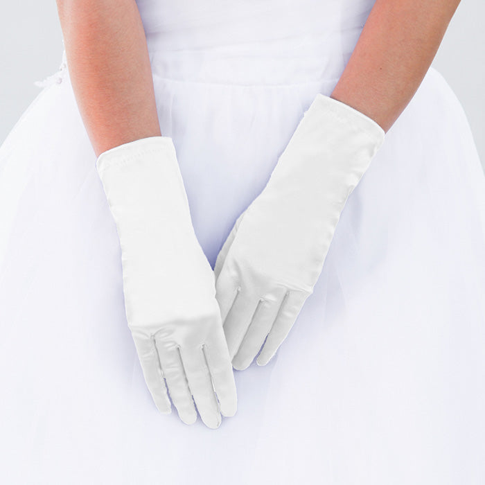 Women's Dressy Satin Wedding Gloves