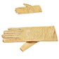 Stone Embellished Dressy Satin Wedding Gloves