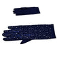 Stone Embellished Dressy Satin Wedding Gloves