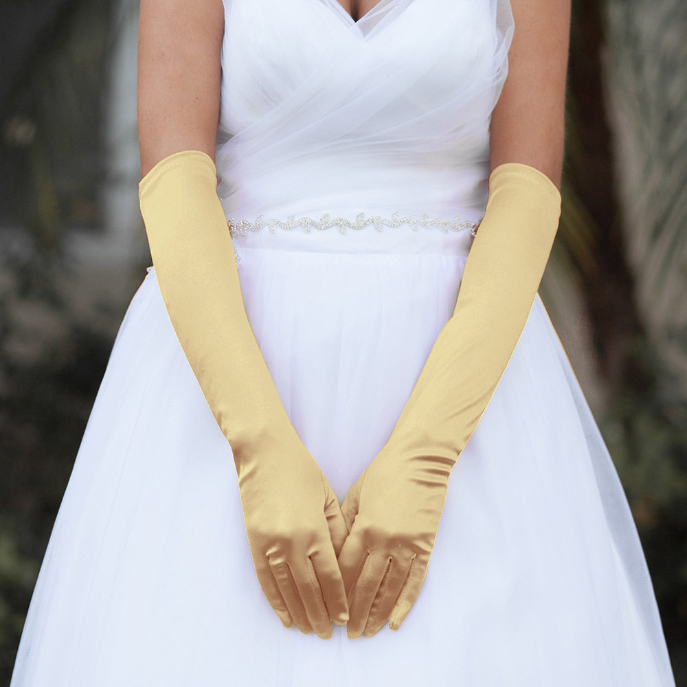 Dressy Satin Wedding Chic Gloves
