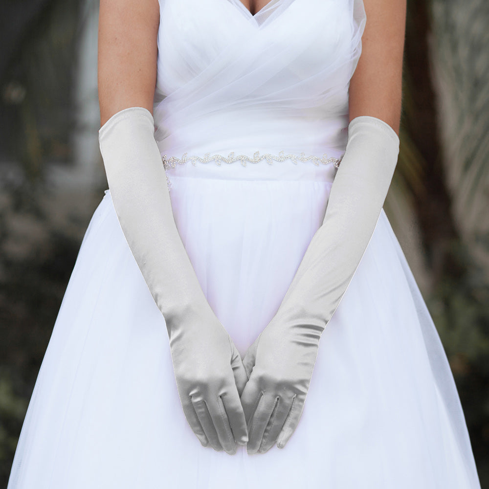 Dressy Satin Wedding Chic Gloves
