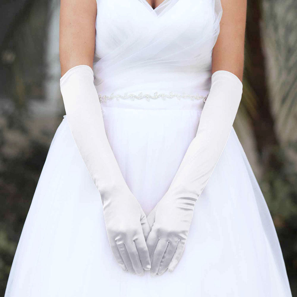 Dressy Satin Wedding Chic Gloves