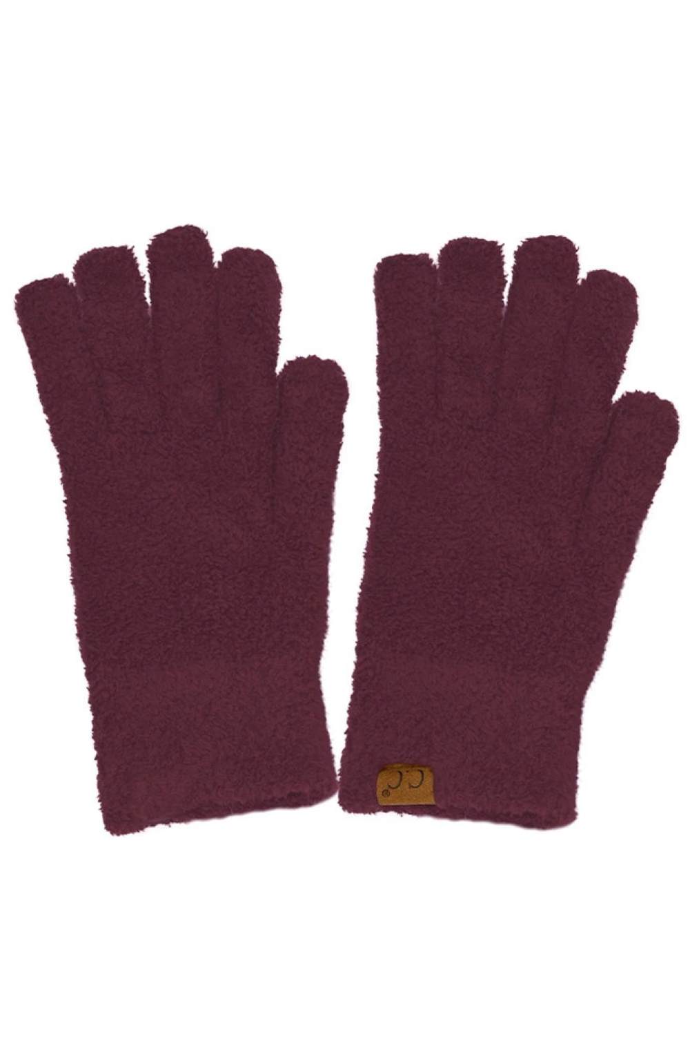 C.C Plush Terry Chenille Gloves