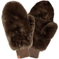 C.C Women's Faux Fur Pop Top Mittens Gloves Shepherd Lining