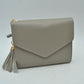 Envelope Flap Compact Wallet with Tassel Charm