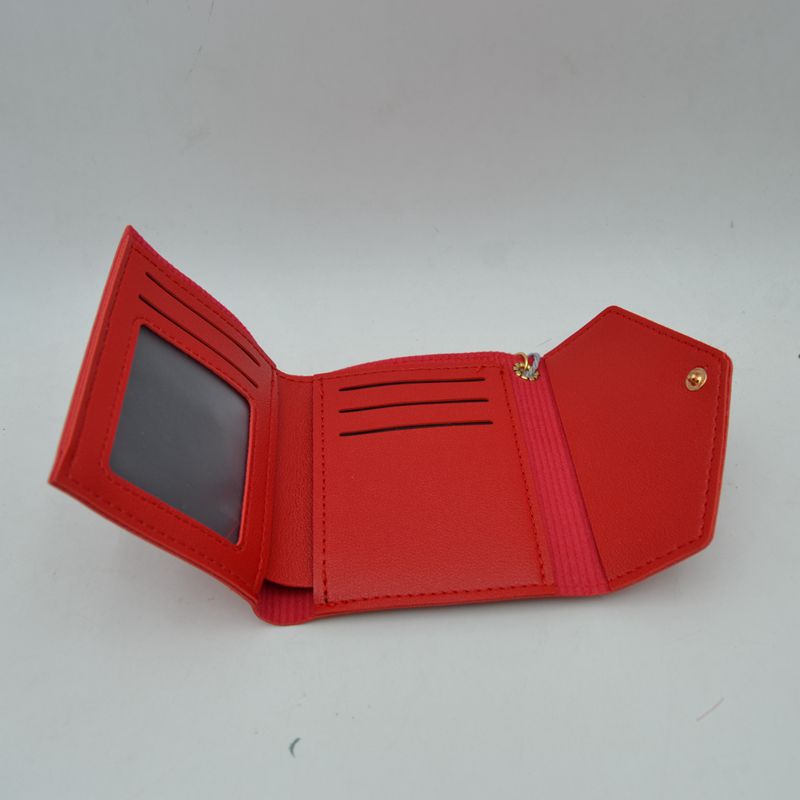 Envelope Flap Compact Wallet with Tassel Charm
