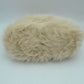 Plush Faux Fur Handbag with Pearl Bead Accent and Dual Straps
