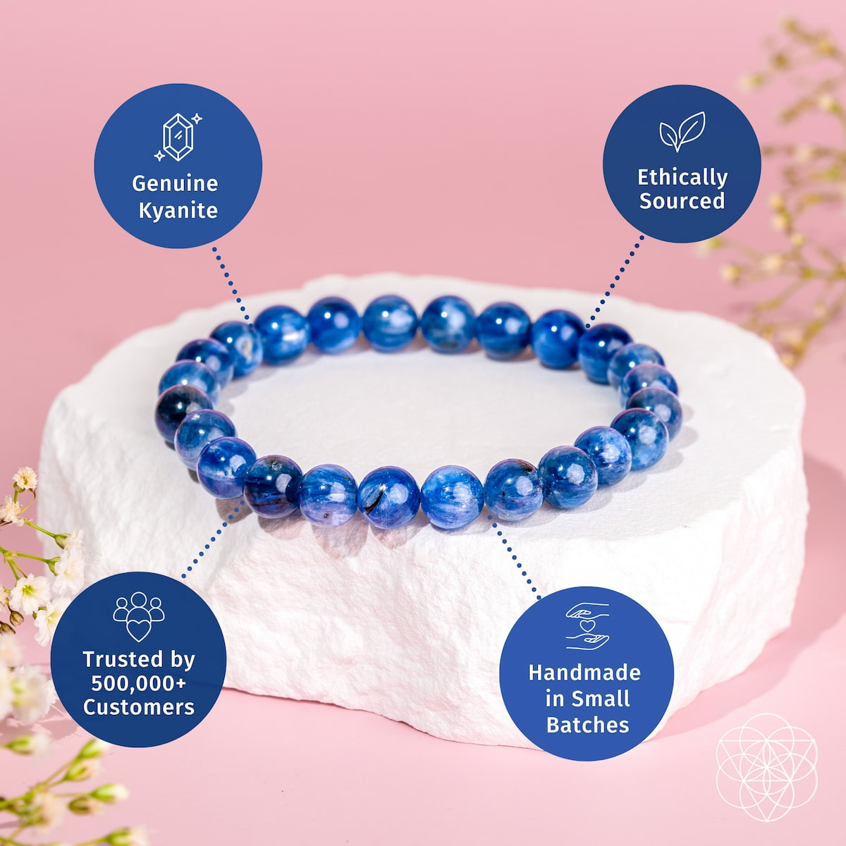 Mi verdad, mi poder: Pulsera de cianita rara
