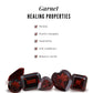 Heart Shape Garnet and Diamond Cat Stud Earrings
