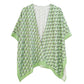 Geometric Pattern Print Ruana Poncho