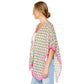 Geometric Pattern Print Ruana Poncho