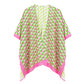 Geometric Pattern Print Ruana Poncho