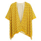 Geometric Pattern Print Ruana Poncho