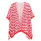 Geometric Pattern Print Ruana Poncho