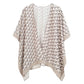 Geometric Pattern Print Ruana Poncho