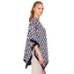 Geometric Pattern Print Ruana Poncho