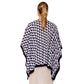 Geometric Pattern Print Ruana Poncho