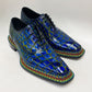 Maurice Ghost II Alligator Oxford - Navy
