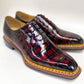 Maurice Ghost Alligator Oxford - Burgundy