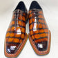 Maurice Ghost Alligator Oxford - Cognac