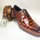 Maurice Ghost Alligator Oxford - Cognac