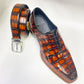 Maurice Custom Alligator Belt - Cognac