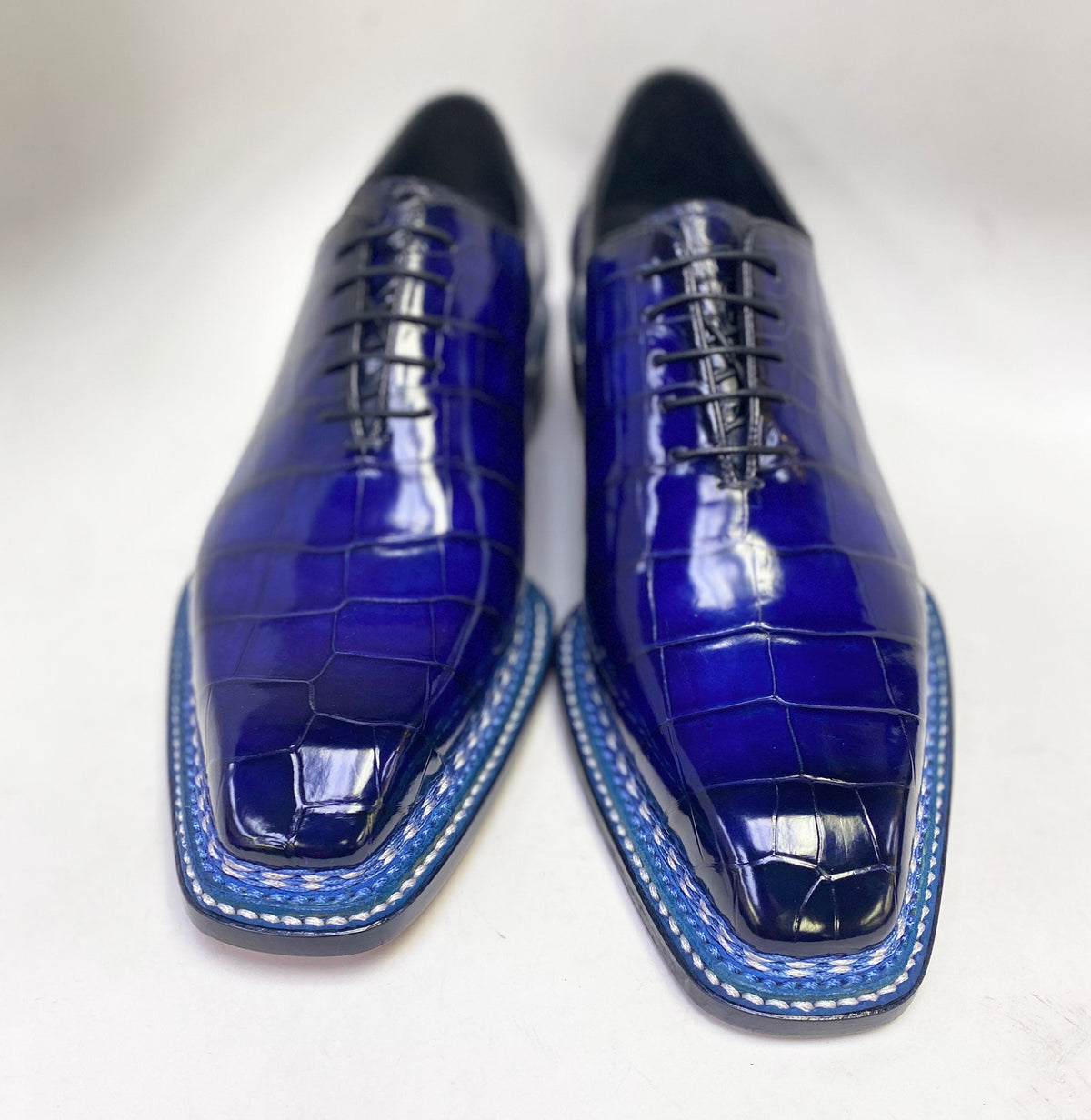 Maurice Ghost Alligator Oxford - Navy