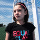 Equal Play Girls' Black T Shirt