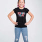 Equal Play Girls' Black T Shirt