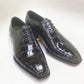 Maurice Gladiator Alligator Lace-Up Oxford - Black