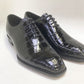 Maurice Gladiator Alligator Lace-Up Oxford - Black
