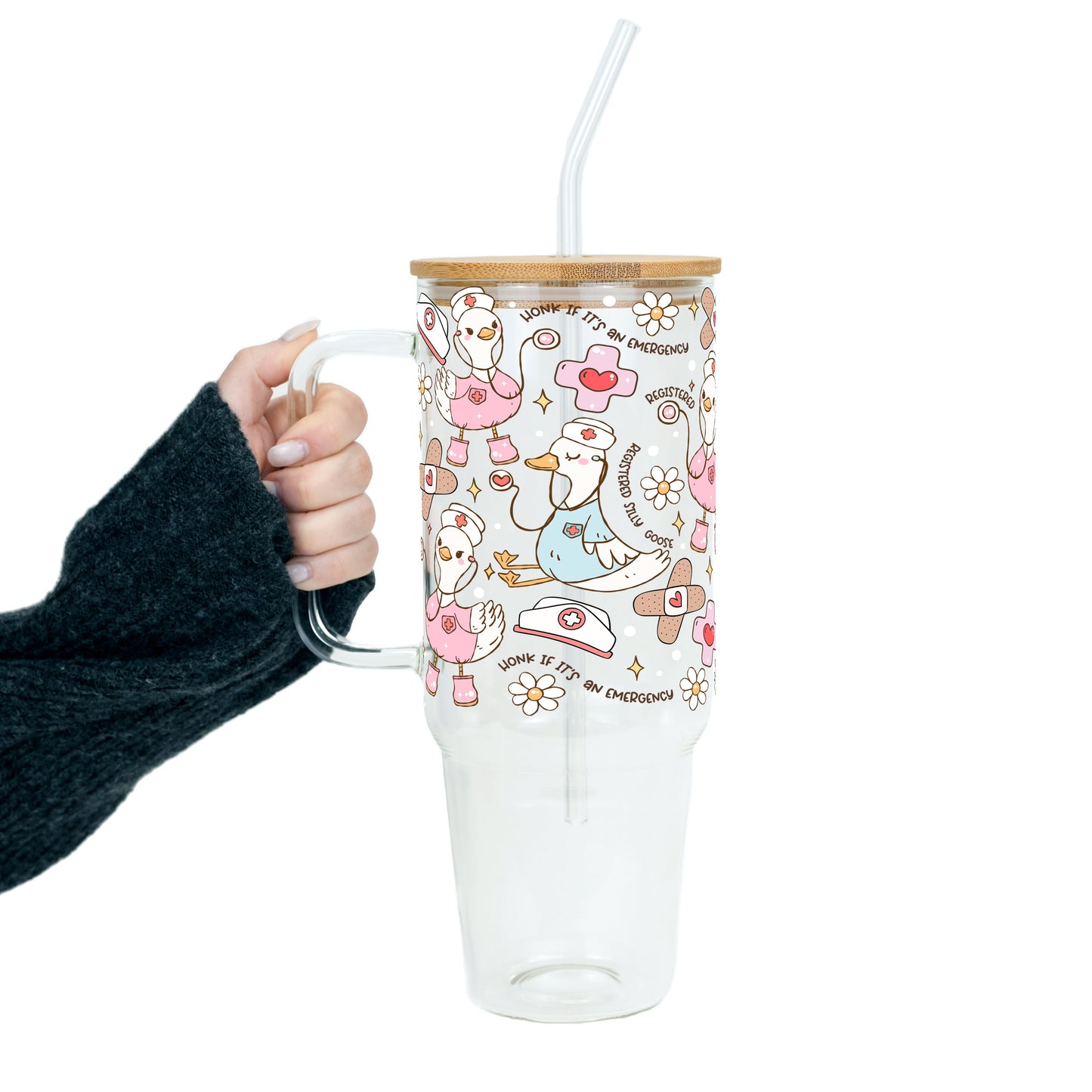 Registered Silly Goose Glass Cups