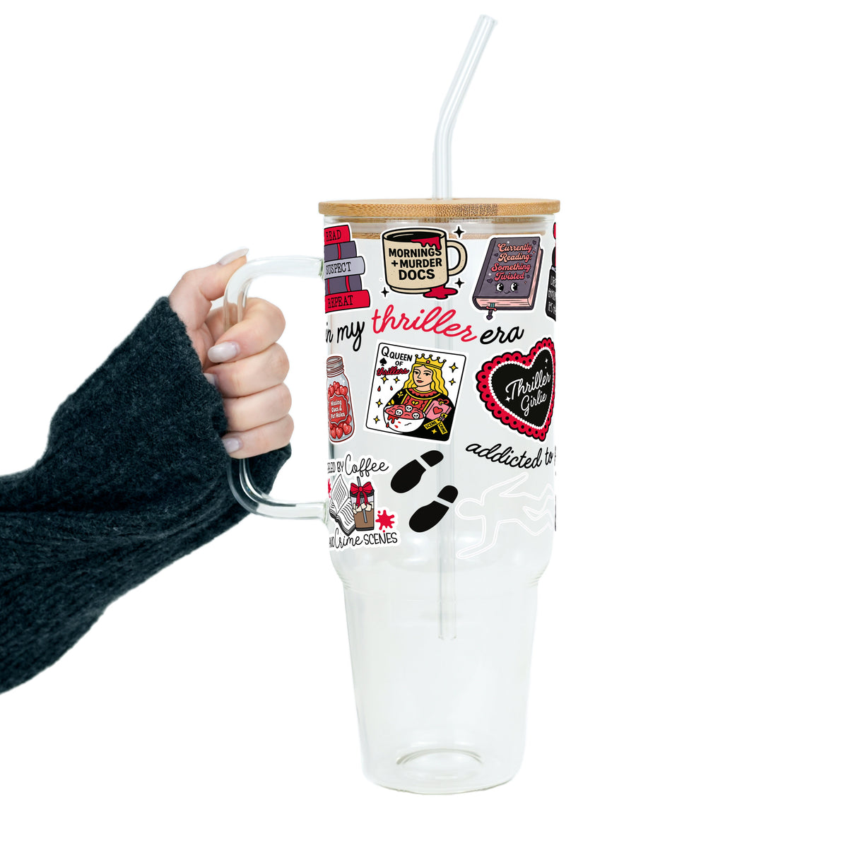 Thriller True Crime Glass Cups