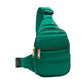 Glossy Solid Puffer Mini Sling Bag