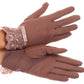 Sakkas Annie wrist length antique look femminine assorted stretch glove with lace