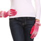 Sakkas Sophie Ombre Knitted Faux Fur Wrist Band Touch Screen Capable Gloves