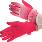 Sakkas Sophie Ombre Knitted Faux Fur Wrist Band Touch Screen Capable Gloves