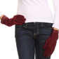 Sakkas Rayanne Soft Classic Knit Faux Leather Wrist Band Touch Screen Warm Gloves