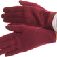 Sakkas Rayanne Soft Classic Knit Faux Leather Wrist Band Touch Screen Warm Gloves