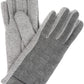 Sakkas Rayanne Soft Classic Knit Faux Leather Wrist Band Touch Screen Warm Gloves