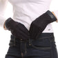 Sakkas Rayanne Soft Classic Knit Faux Leather Wrist Band Touch Screen Warm Gloves
