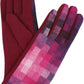 Sakkas Kade Pixel Ombre Multi Colored Patterned Warm Touch Screen Winter Gloves