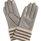 Sakkas Oda Warm Striped Wool Cuff Winter Touch Screen Wrist Length Gloves