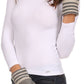 Sakkas Oda Warm Striped Wool Cuff Winter Touch Screen Wrist Length Gloves
