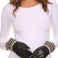 Sakkas Oda Warm Striped Wool Cuff Winter Touch Screen Wrist Length Gloves