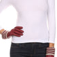 Sakkas Oda Warm Striped Wool Cuff Winter Touch Screen Wrist Length Gloves