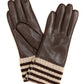 Sakkas Oda Warm Striped Wool Cuff Winter Touch Screen Wrist Length Gloves
