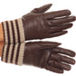 Sakkas Oda Warm Striped Wool Cuff Winter Touch Screen Wrist Length Gloves