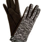 Sakkas Lilith Heather Knit Wrist Length Touch Screen Wrist Snap Winter Gloves