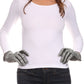 Sakkas Lilith Heather Knit Wrist Length Touch Screen Wrist Snap Winter Gloves